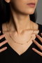 Heliophilia Silver Collar de Metal Dorado con Recubrimiento de Laca
